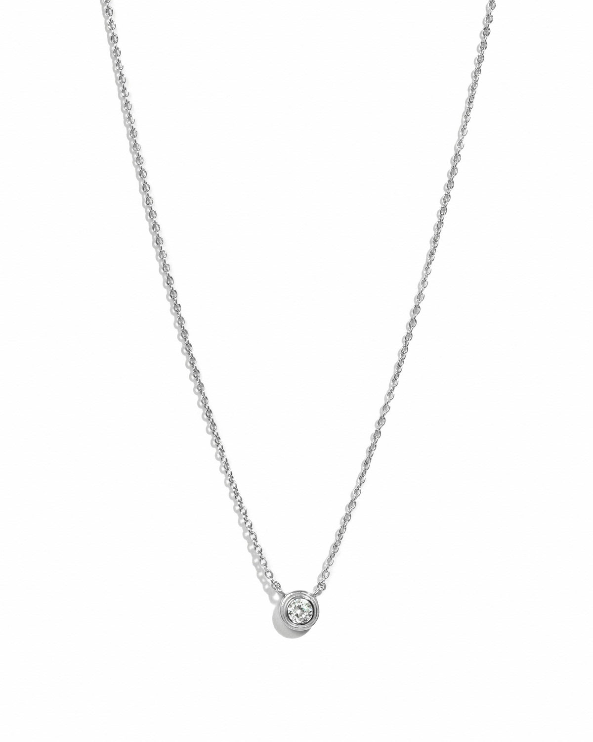 Tiny Bezel Necklace
