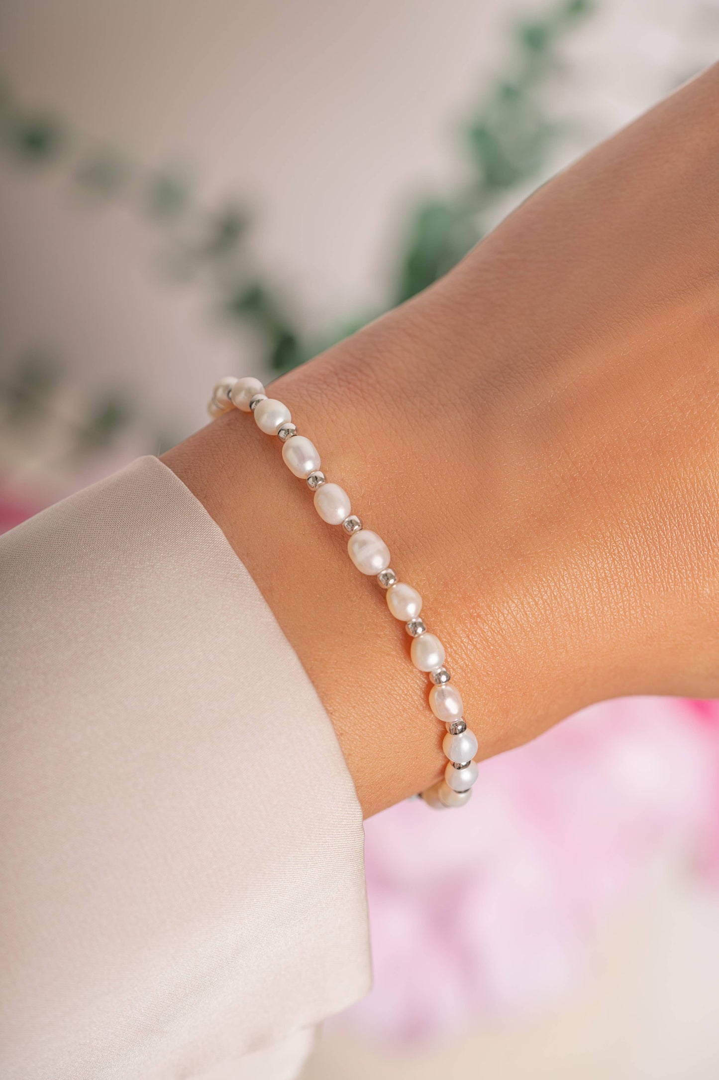 Freshwater Pearl Beaded Bracelet