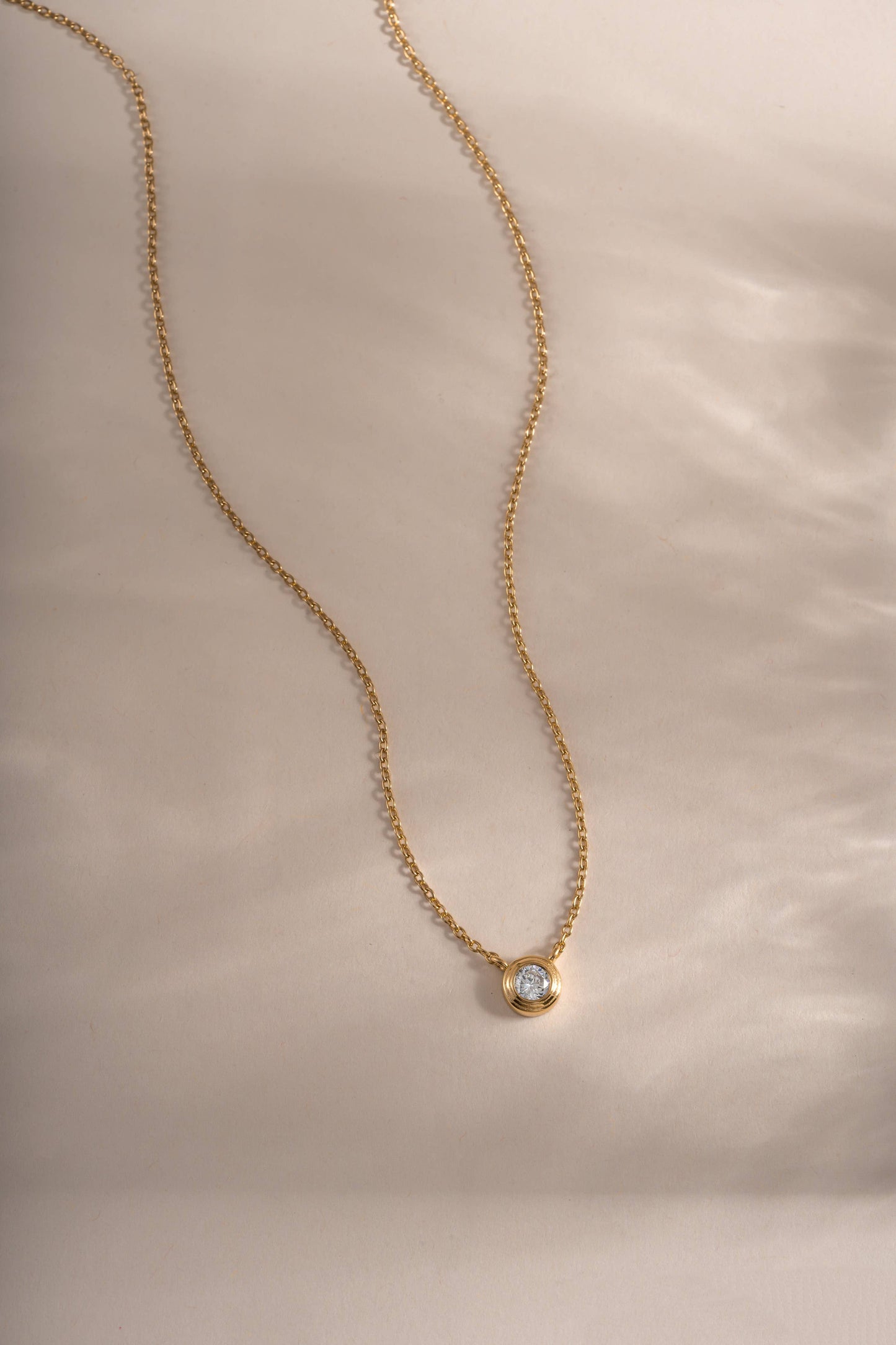 Tiny Bezel Necklace
