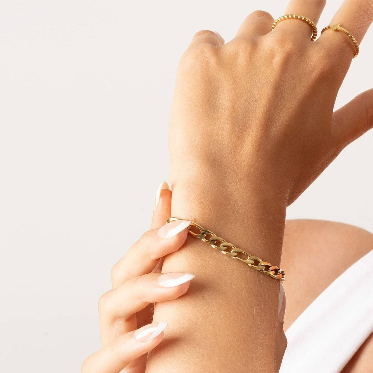 14K Gold Filled Plus™ Figaro Chain Bracelet