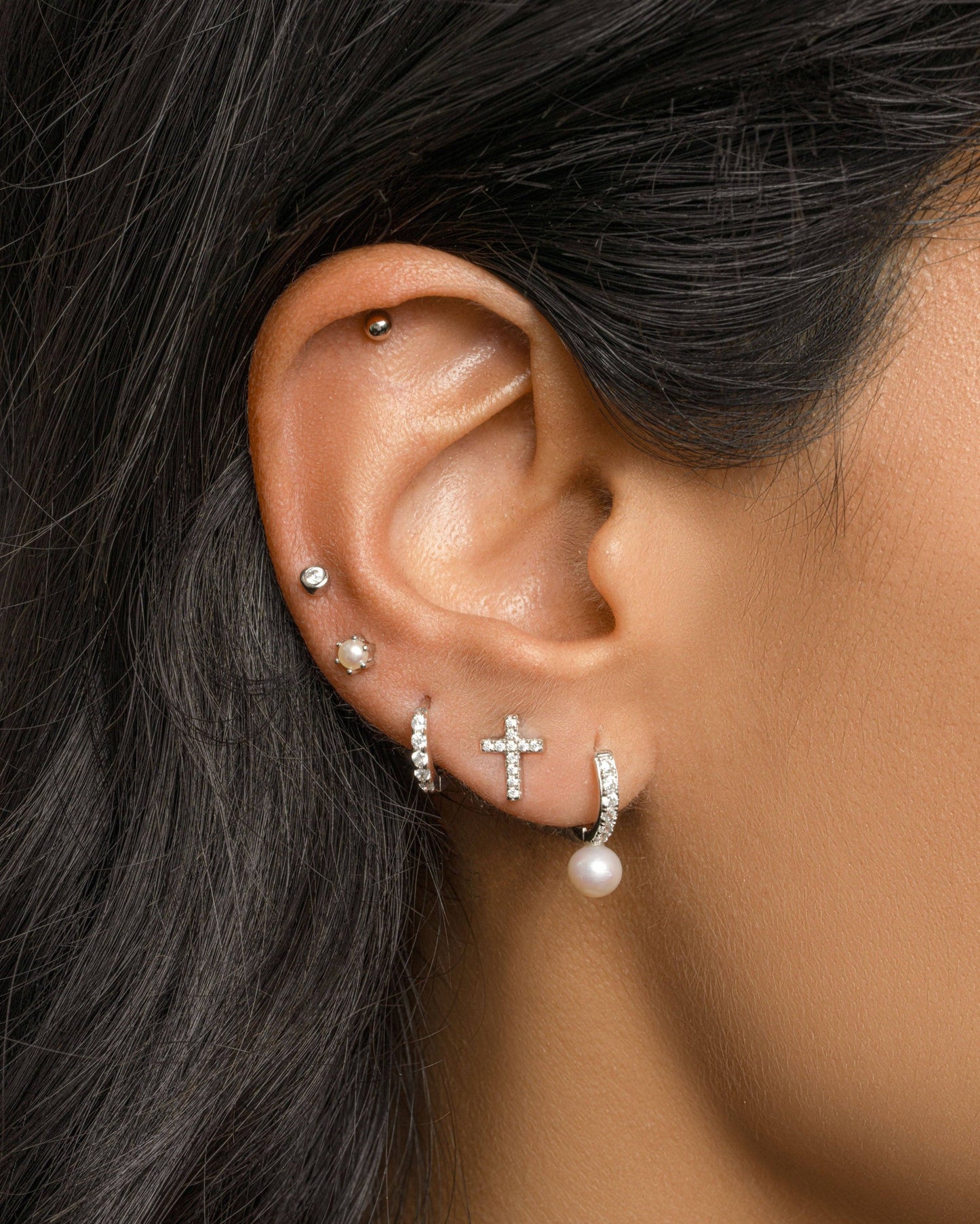 Tiny Cross Studs
