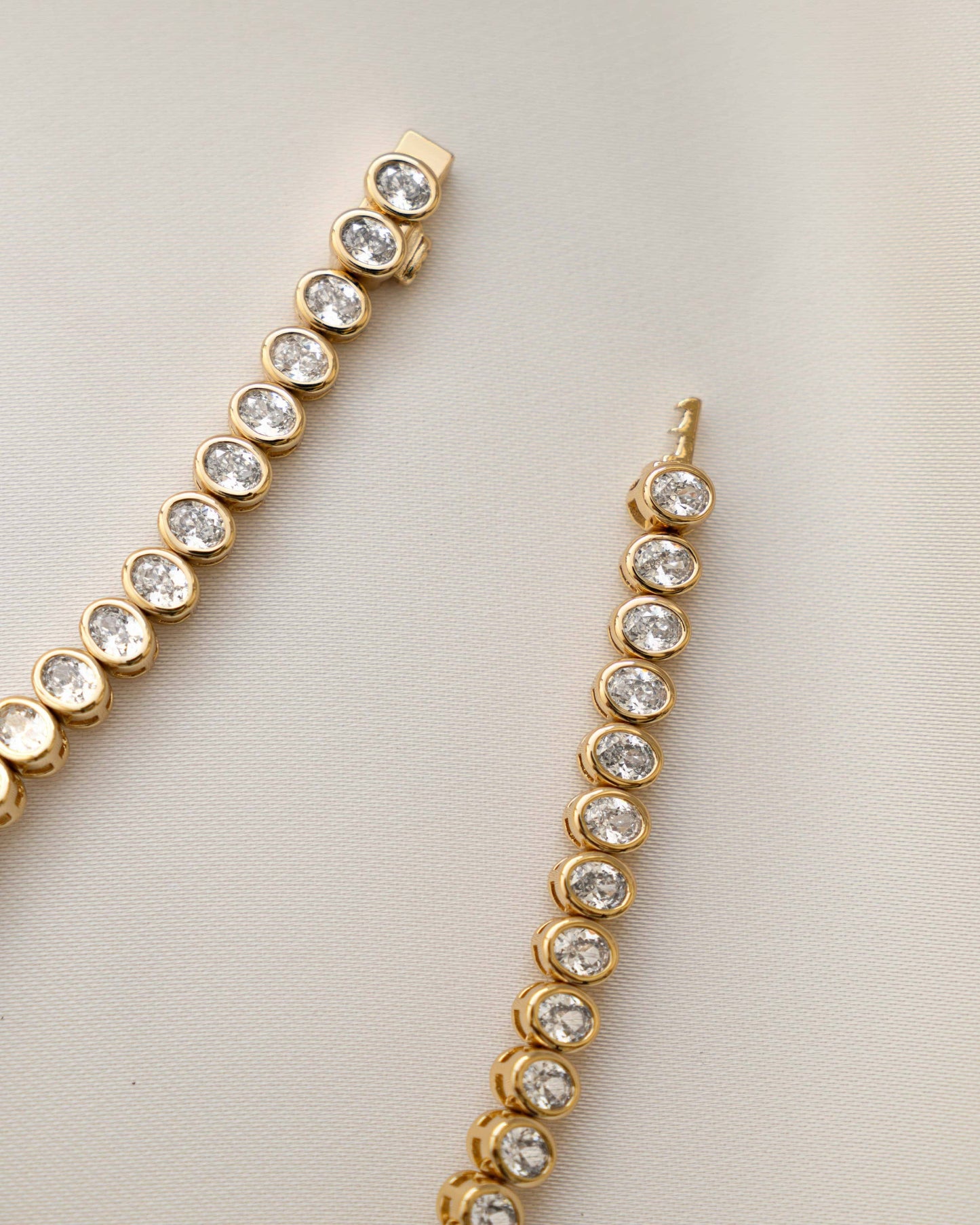 Oval Bezel Tennis Bracelet