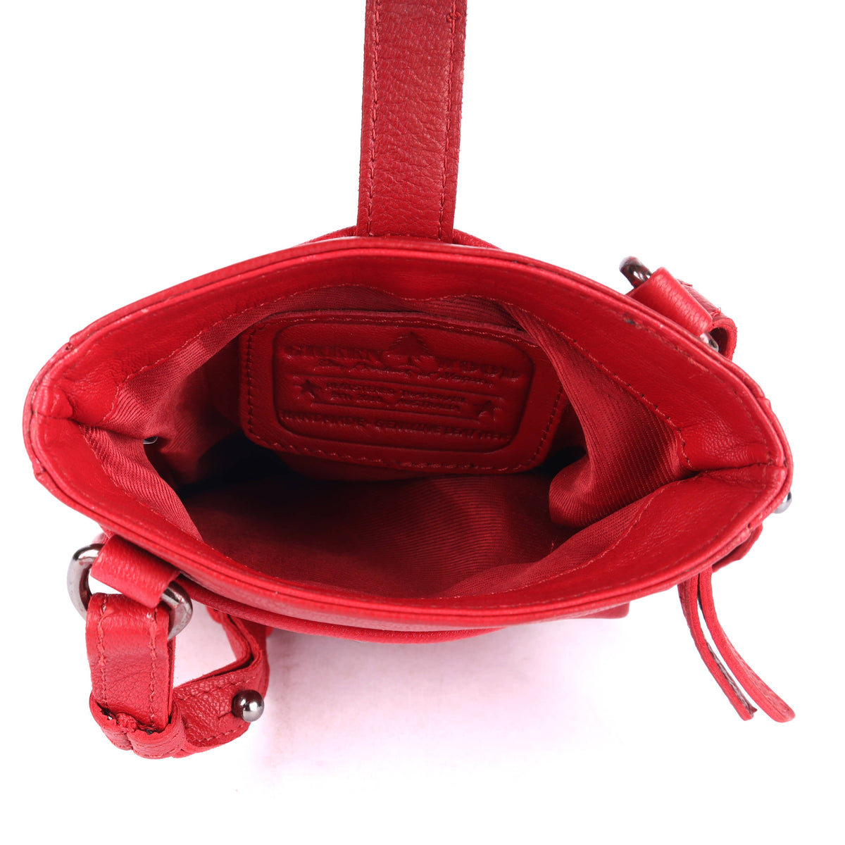 Greenwood Saffron Leather Phone Crossbody Bag