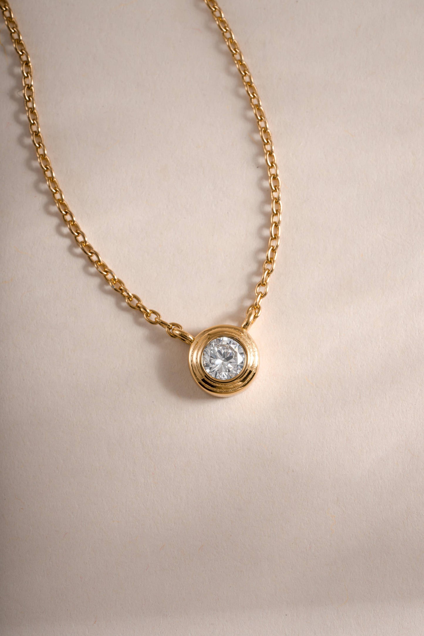 Tiny Bezel Necklace