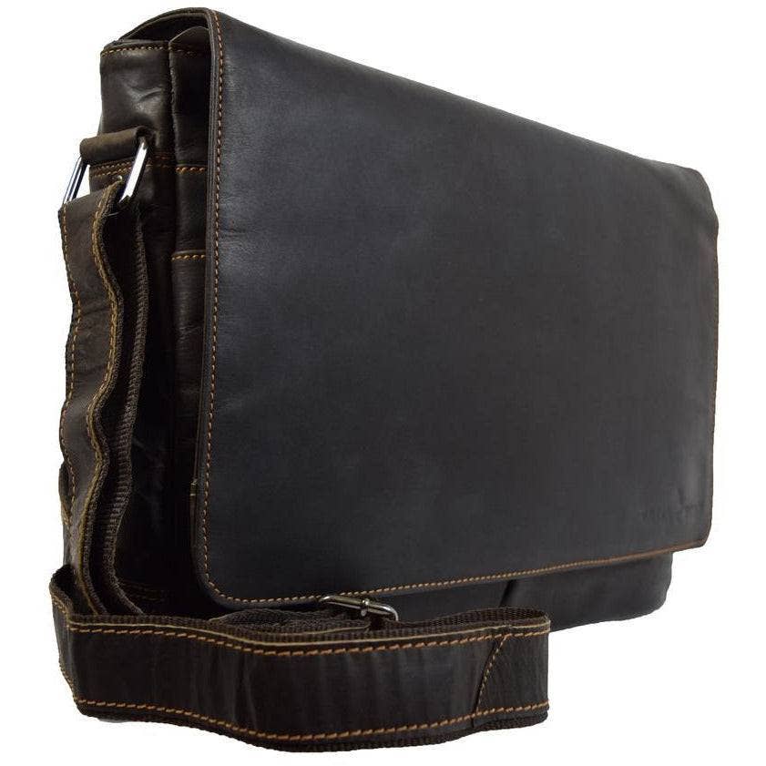 Leather Shoulder Laptop Bag Gent - GW117