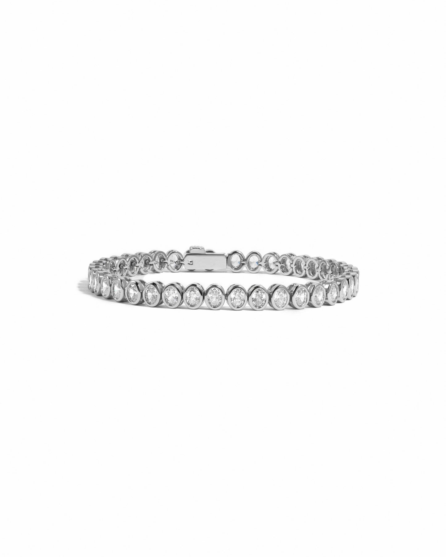 Oval Bezel Tennis Bracelet