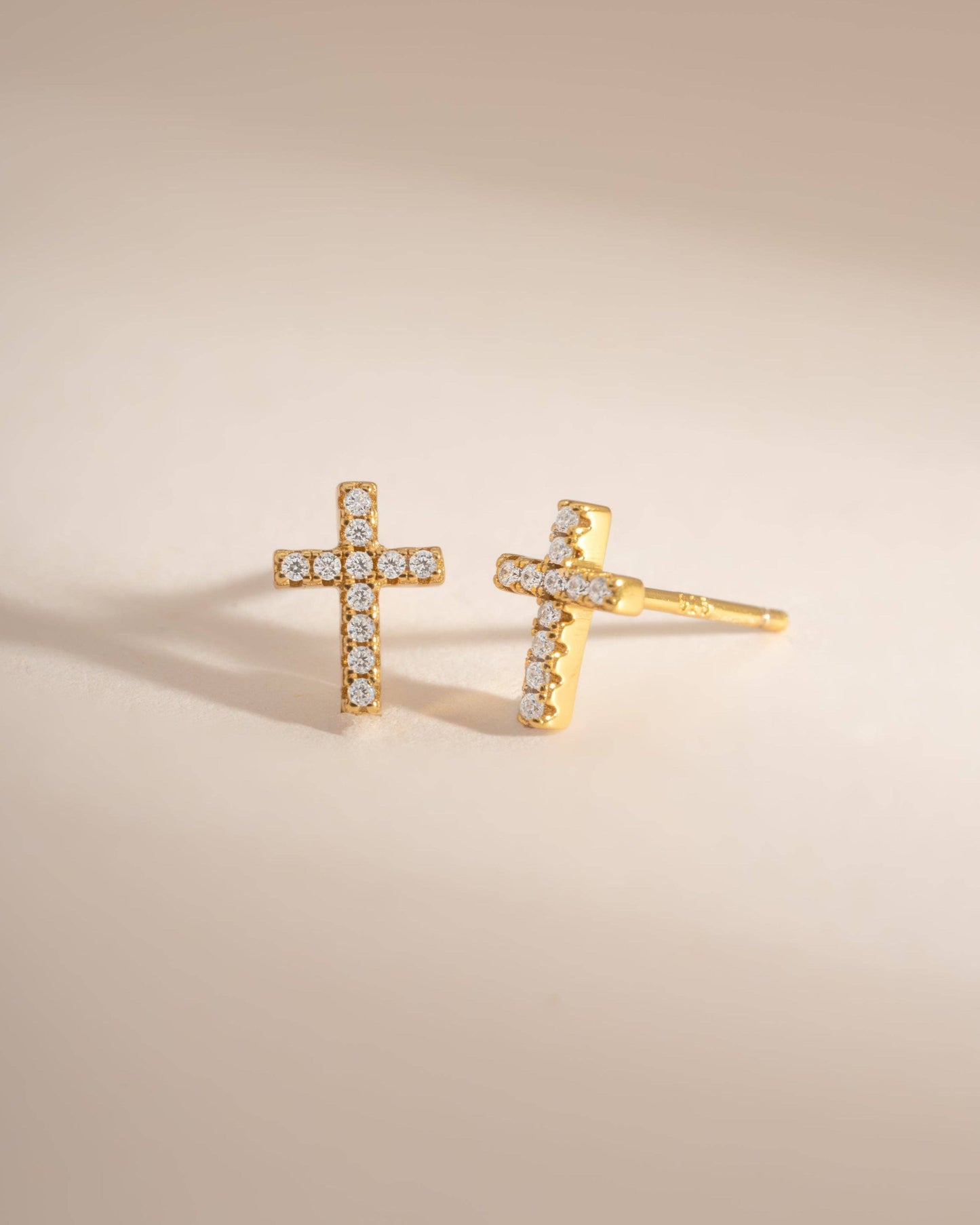 Tiny Cross Studs