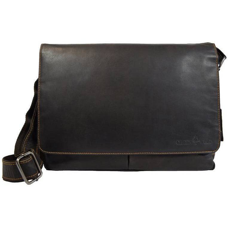 Leather Shoulder Laptop Bag Gent - GW117