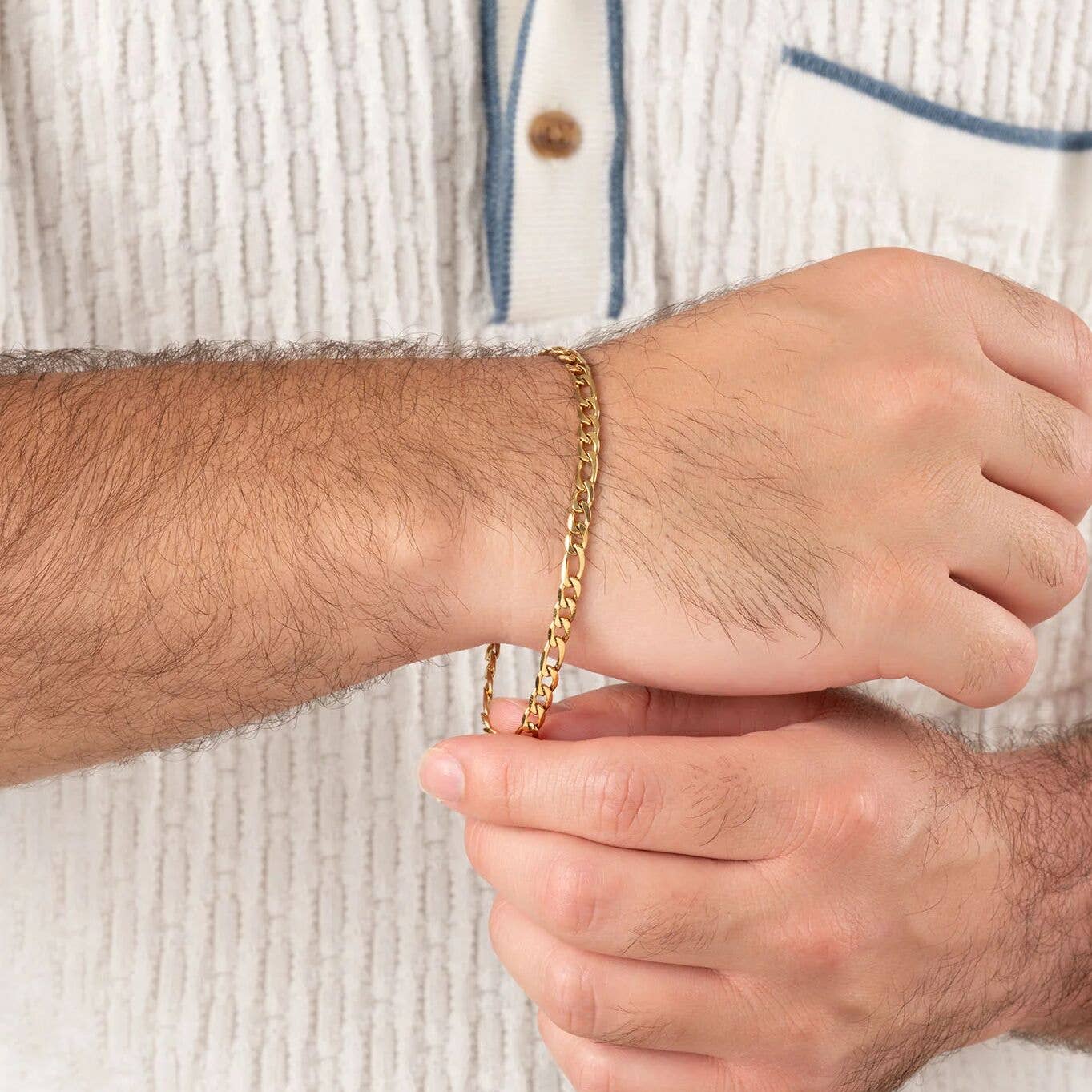 14K Gold Filled Plus™ Figaro Chain Bracelet
