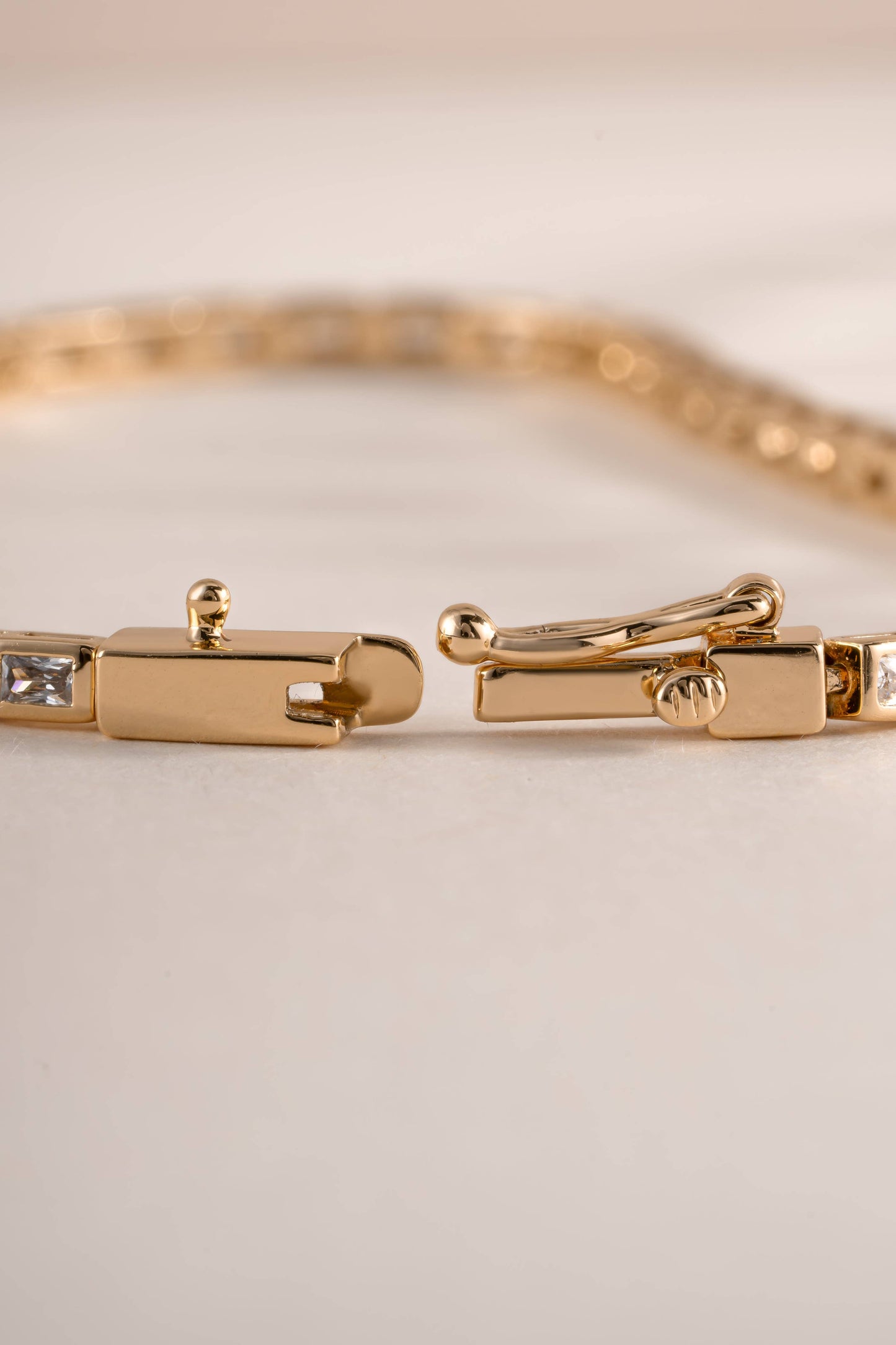 Bezeled Baguette Tennis Bracelet