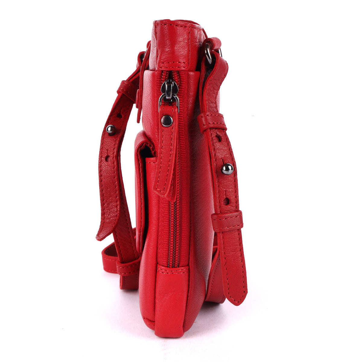 Greenwood Saffron Leather Phone Crossbody Bag