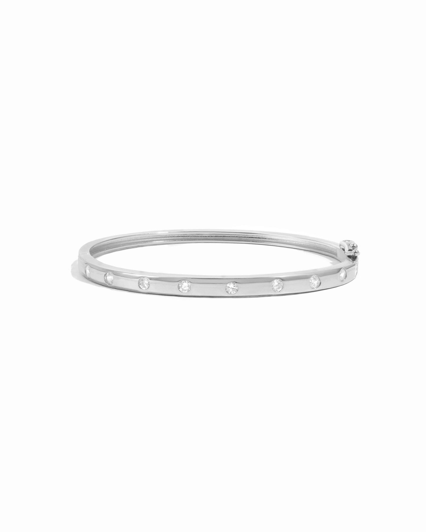Diamond Bezel-Set Bangle