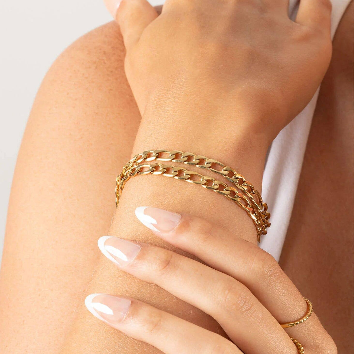 14K Gold Filled Plus™ Figaro Chain Bracelet