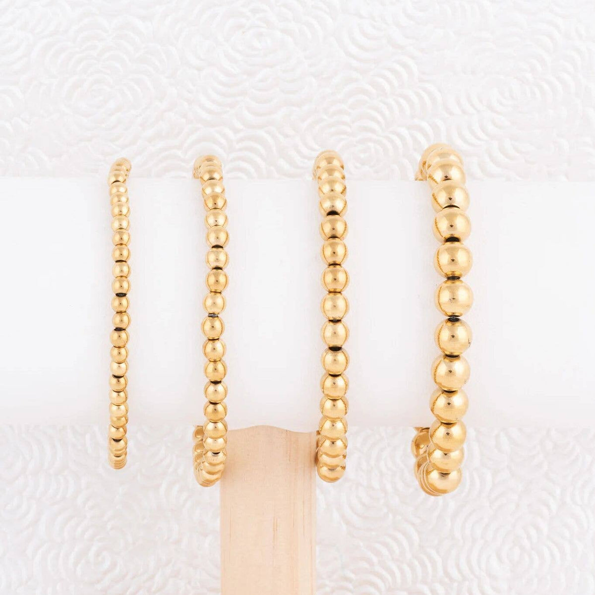 14K Gold Filled PLUS™ Metal Bead Stretch Bracelet