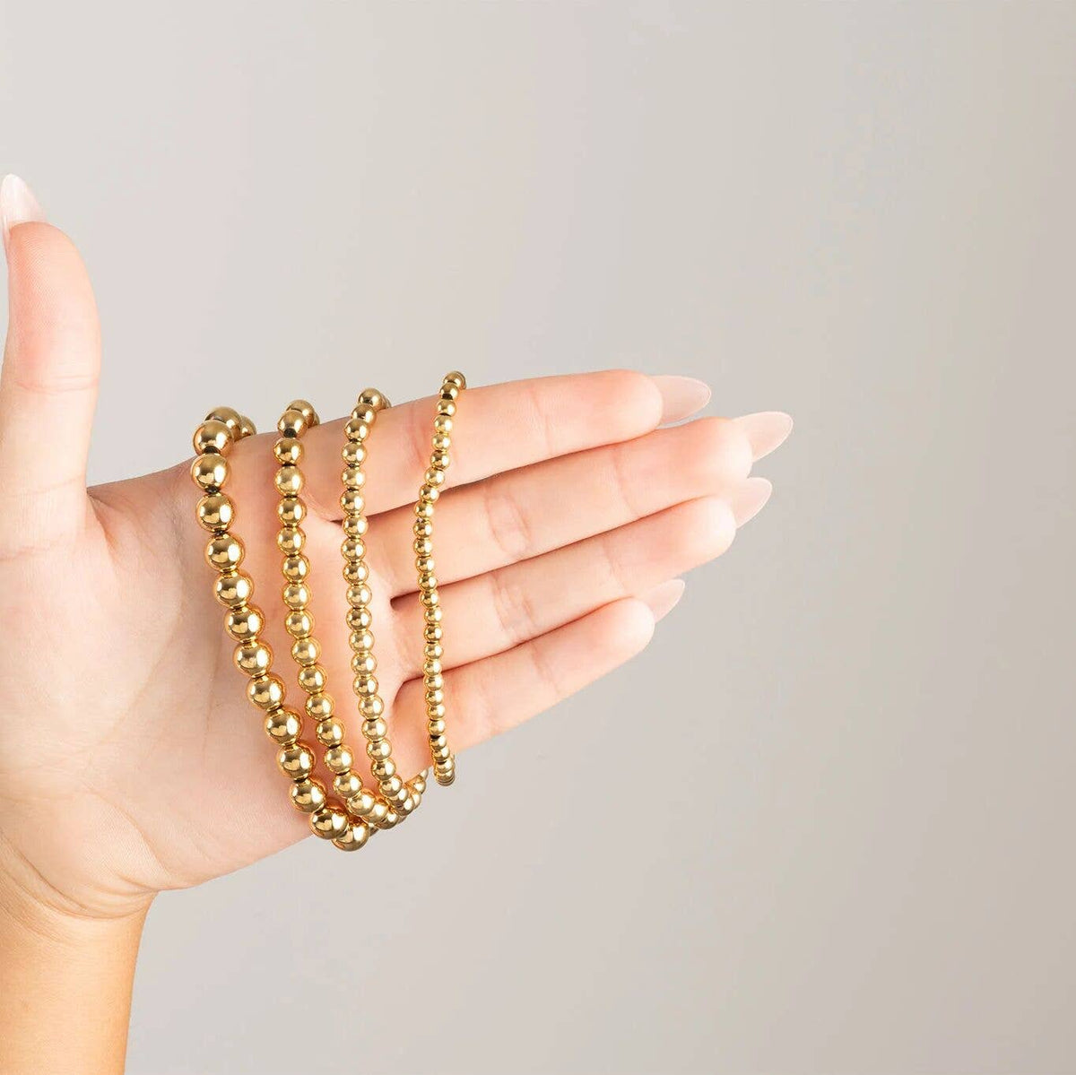 14K Gold Filled PLUS™ Metal Bead Stretch Bracelet