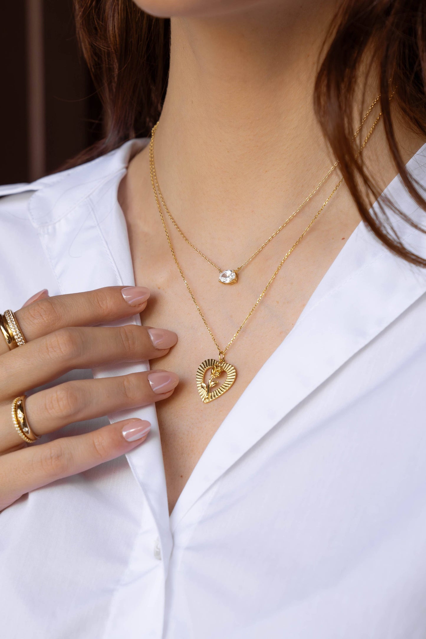 Oval Pendant Necklace