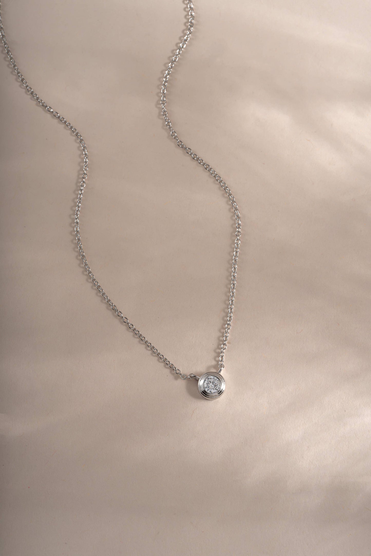 Tiny Bezel Necklace
