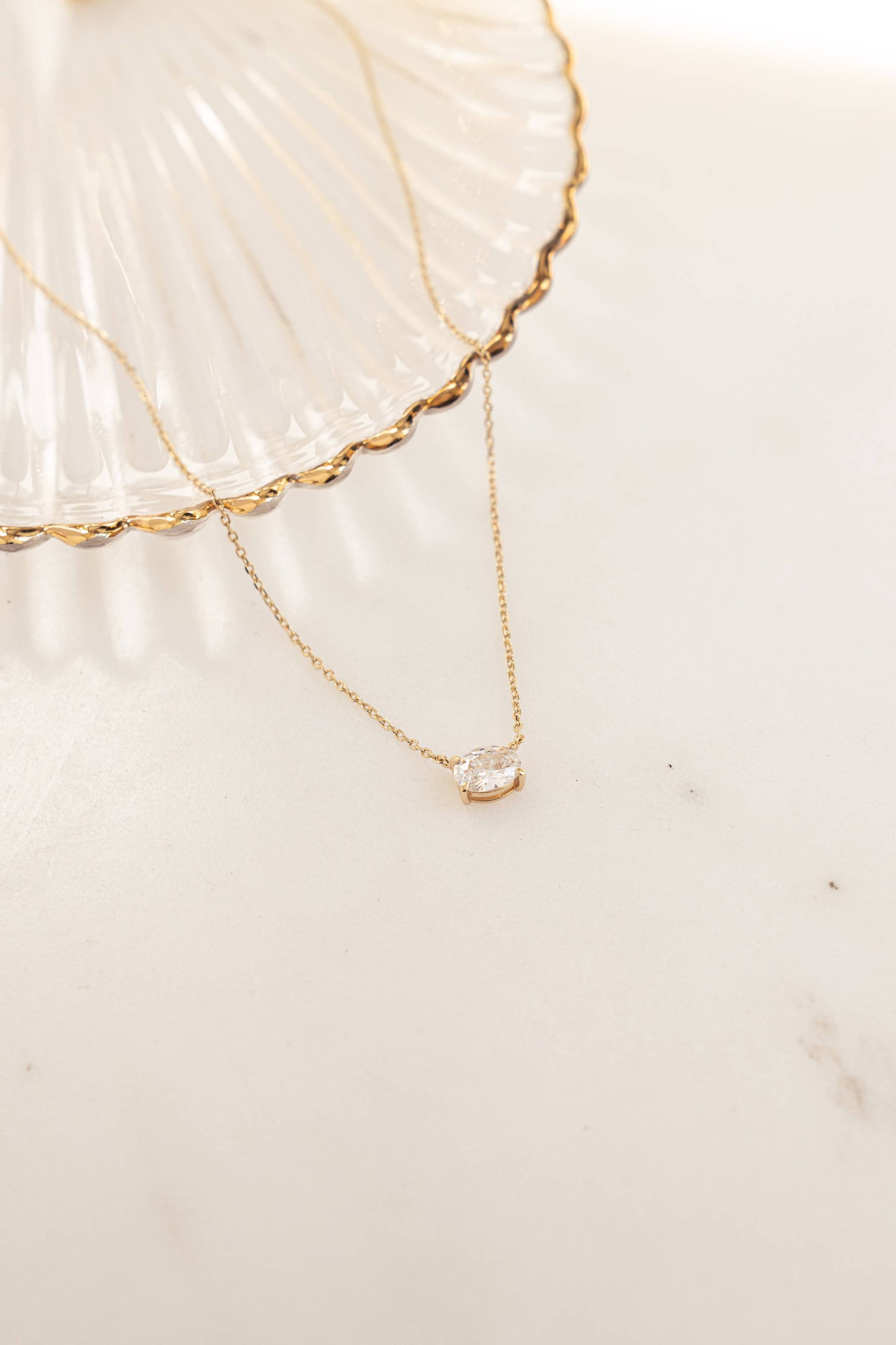Oval Pendant Necklace