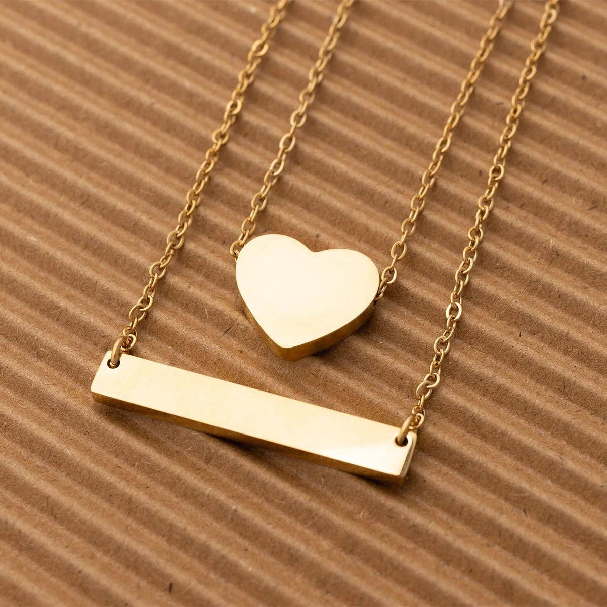 14K Gold Filled PLUS™ Blank Heart Necklace