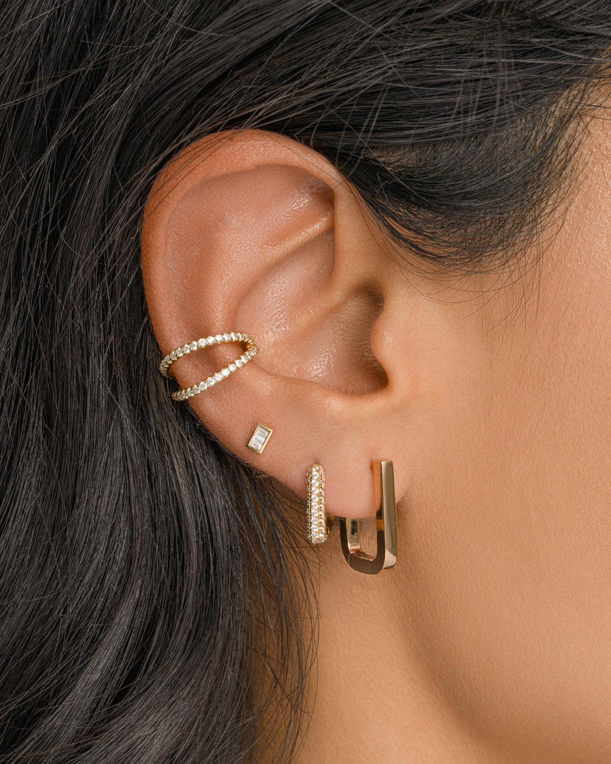 Marcella Double Row Ear Cuff