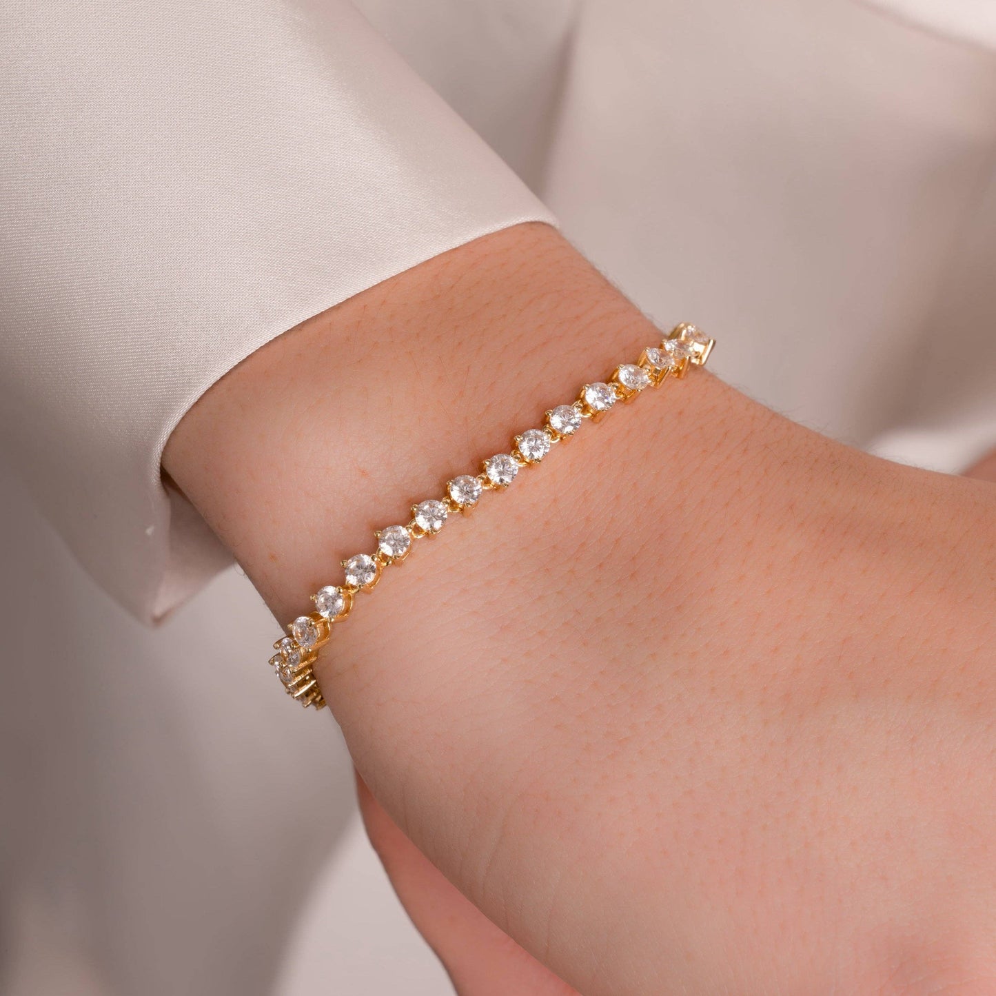 3-Prong Tennis Bracelet