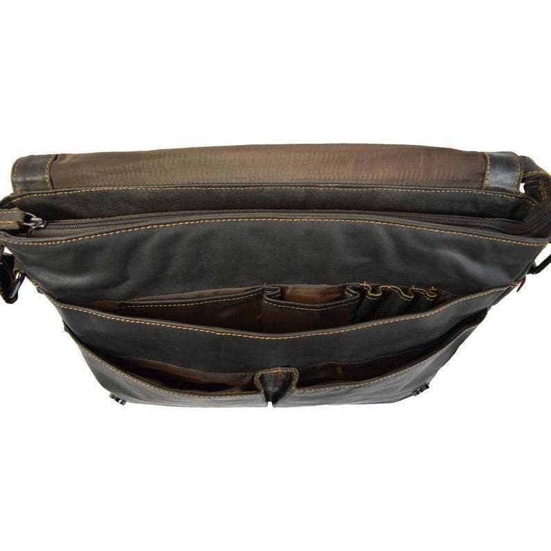 Leather Shoulder Laptop Bag Gent - GW117
