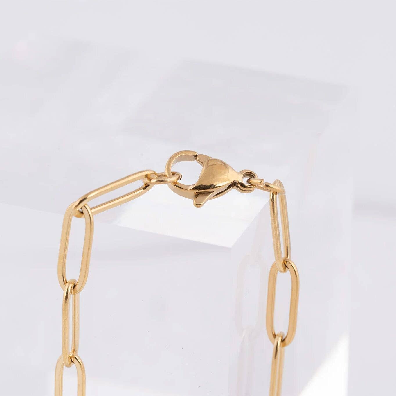 14K Gold Filled Plus™ 4mm Paperclip Chain Bracelet
