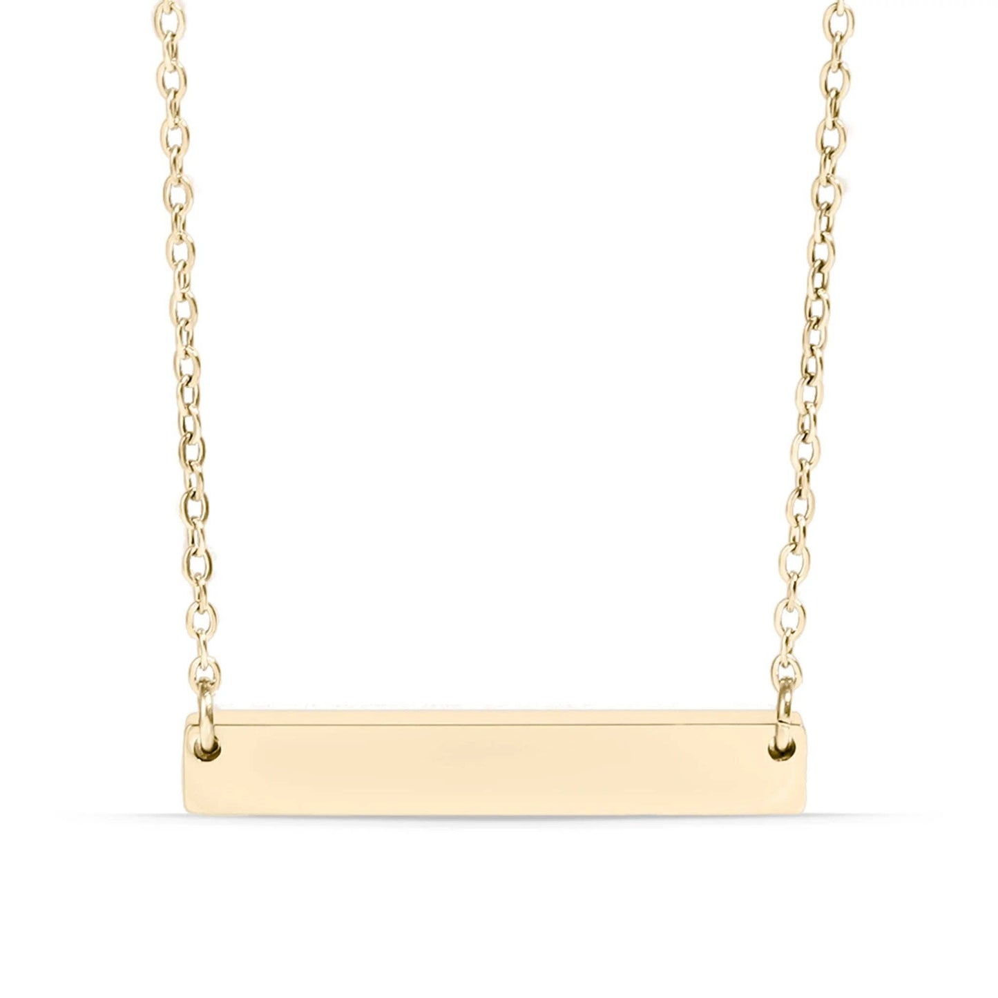 14K Gold Filled PLUS™ Blank Bar Necklace