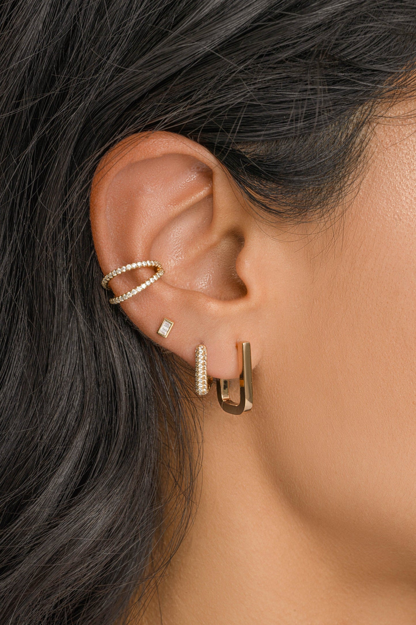 SQUARE HOOP EARRINGS