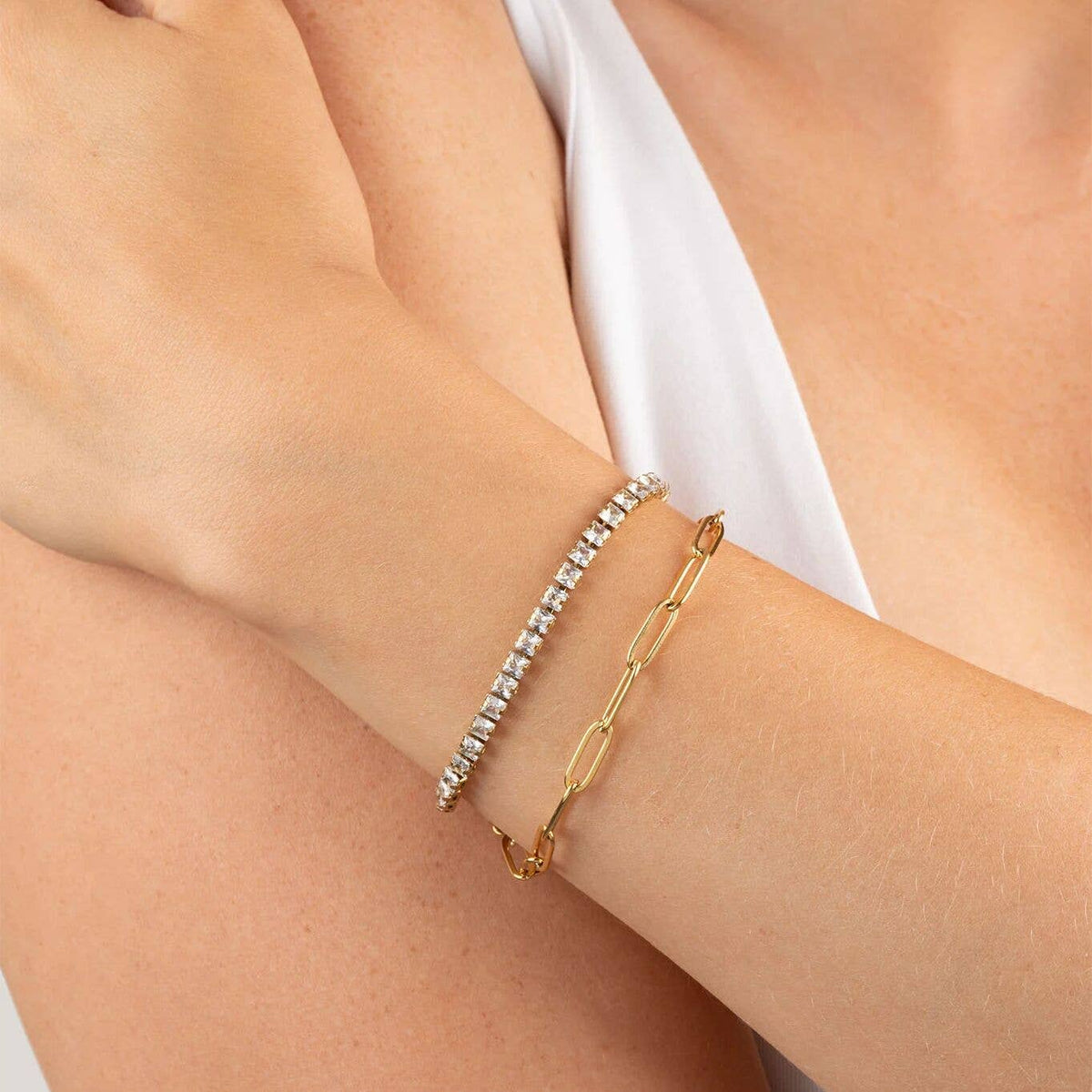 14K Gold Filled Plus™ 4mm Paperclip Chain Bracelet