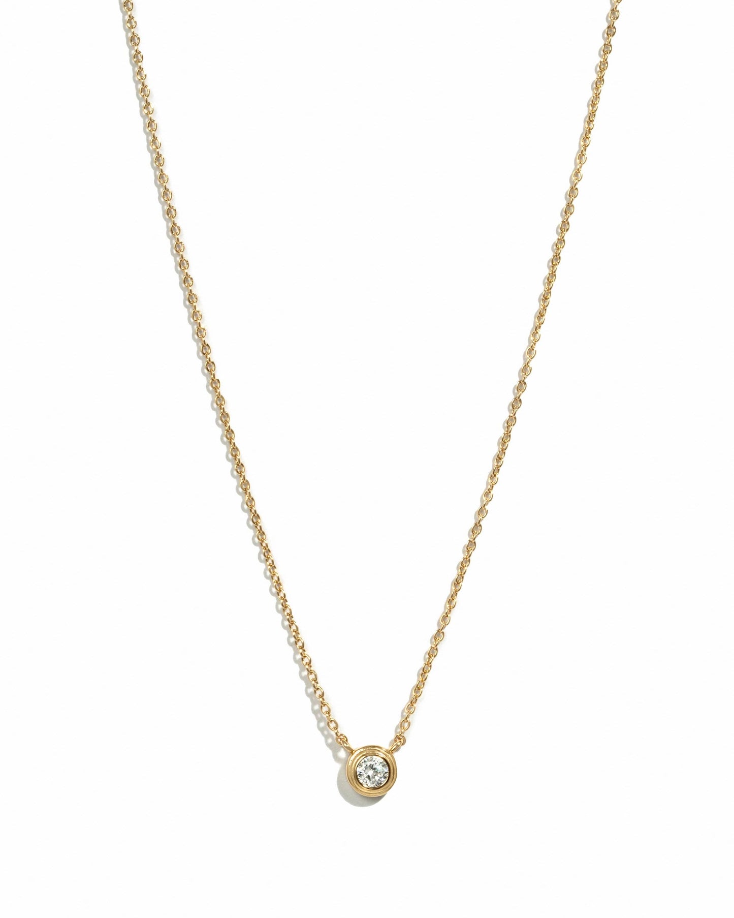 Tiny Bezel Necklace