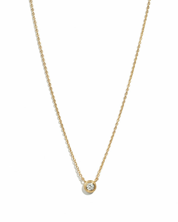 Tiny Bezel Necklace