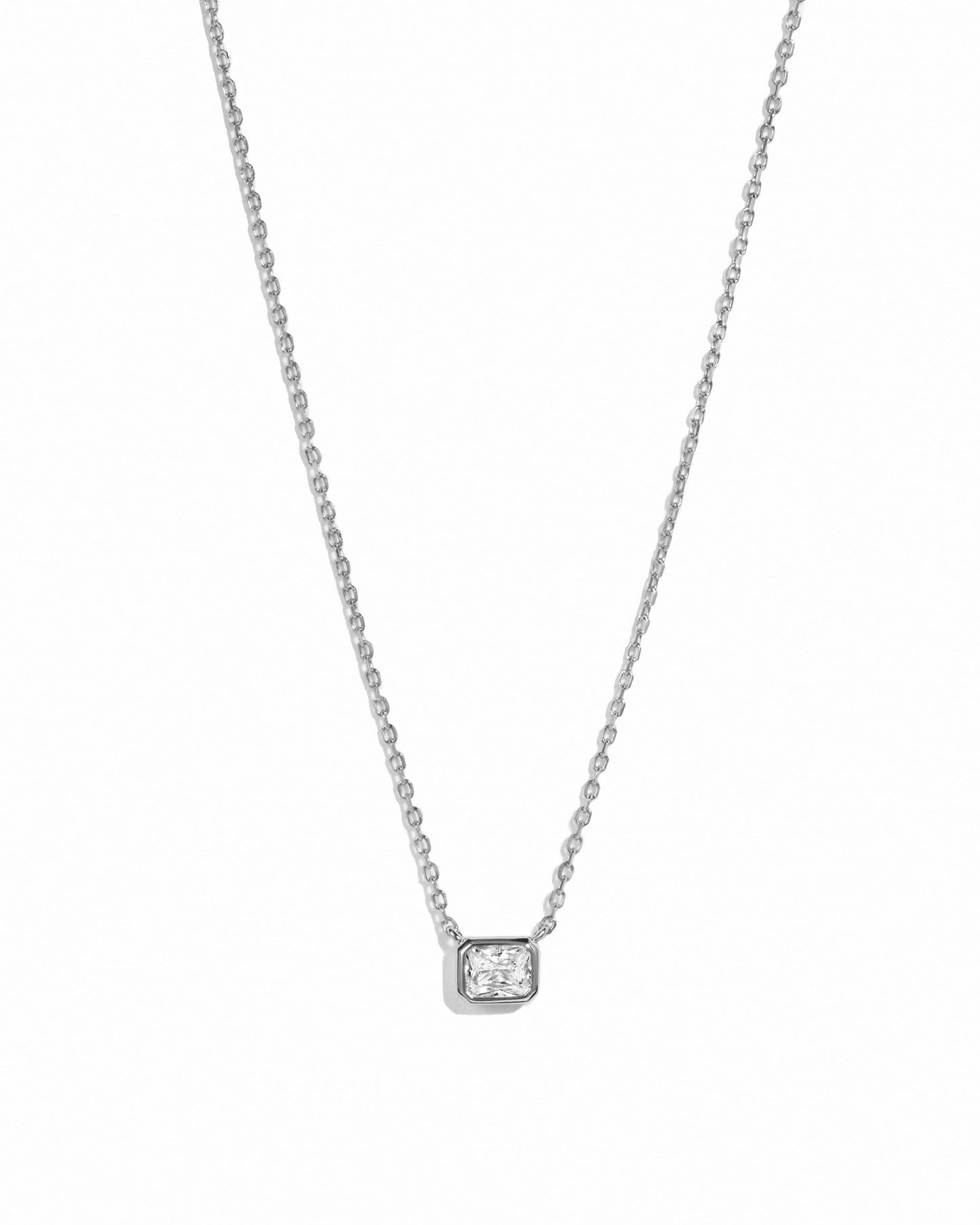 Radiant Bezel Necklace