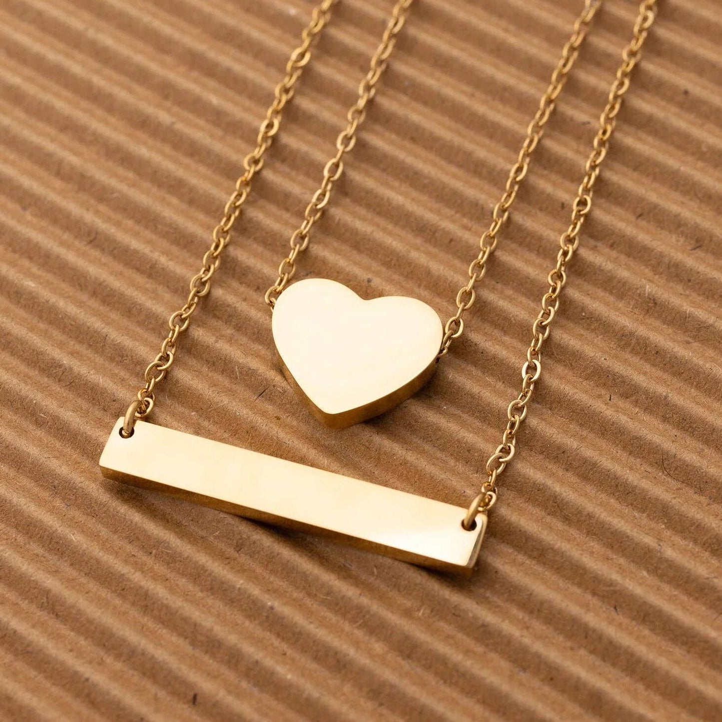 14K Gold Filled PLUS™ Blank Bar Necklace