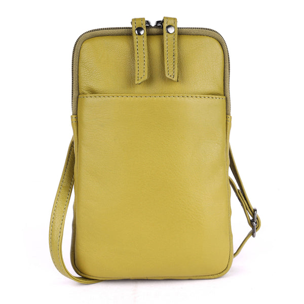 Greenwood Cleo Leather Phone Crossbody Bag