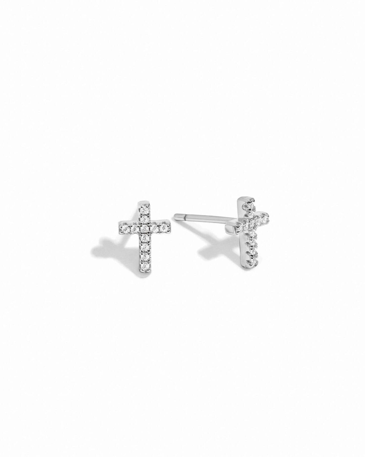 Tiny Cross Studs
