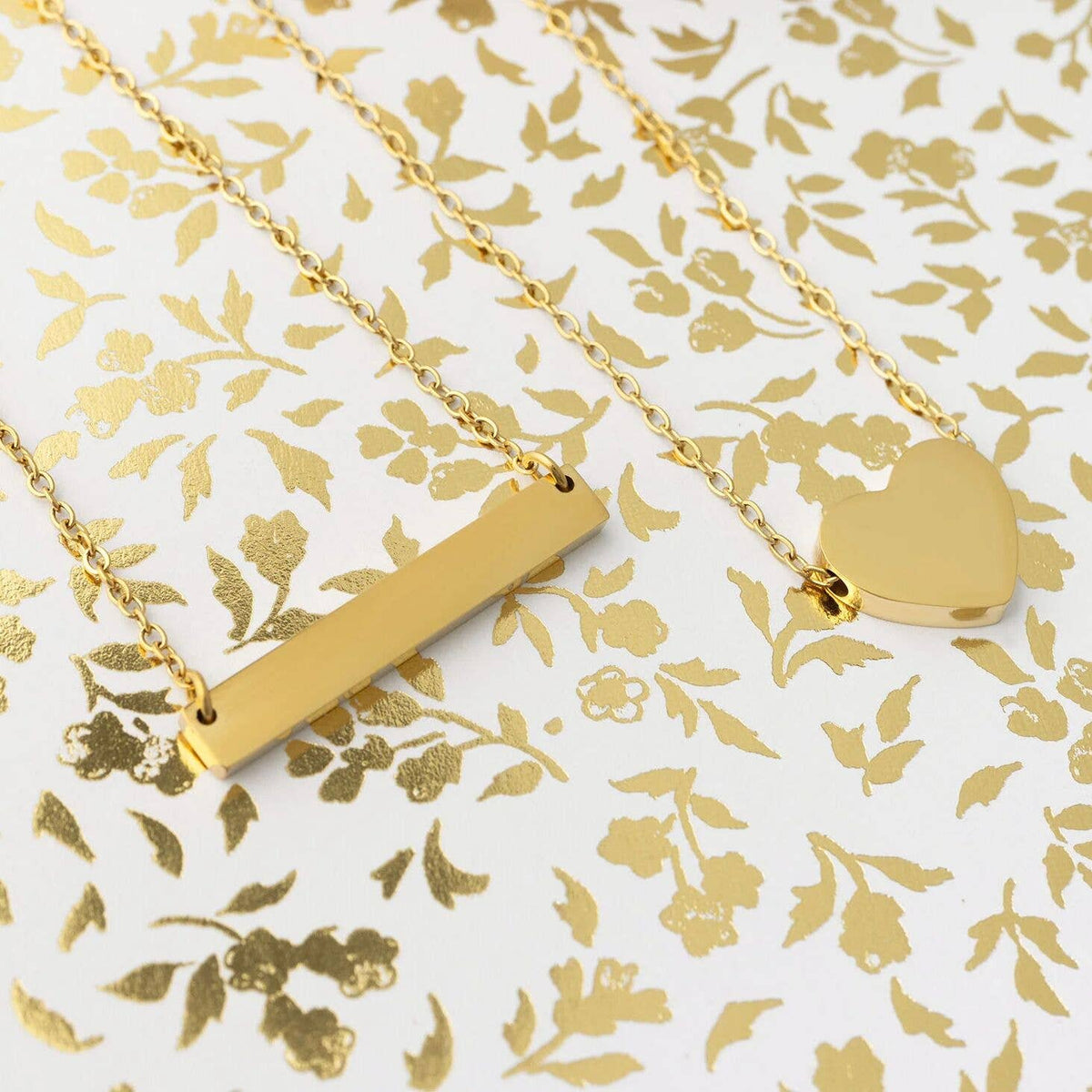 14K Gold Filled PLUS™ Blank Bar Necklace
