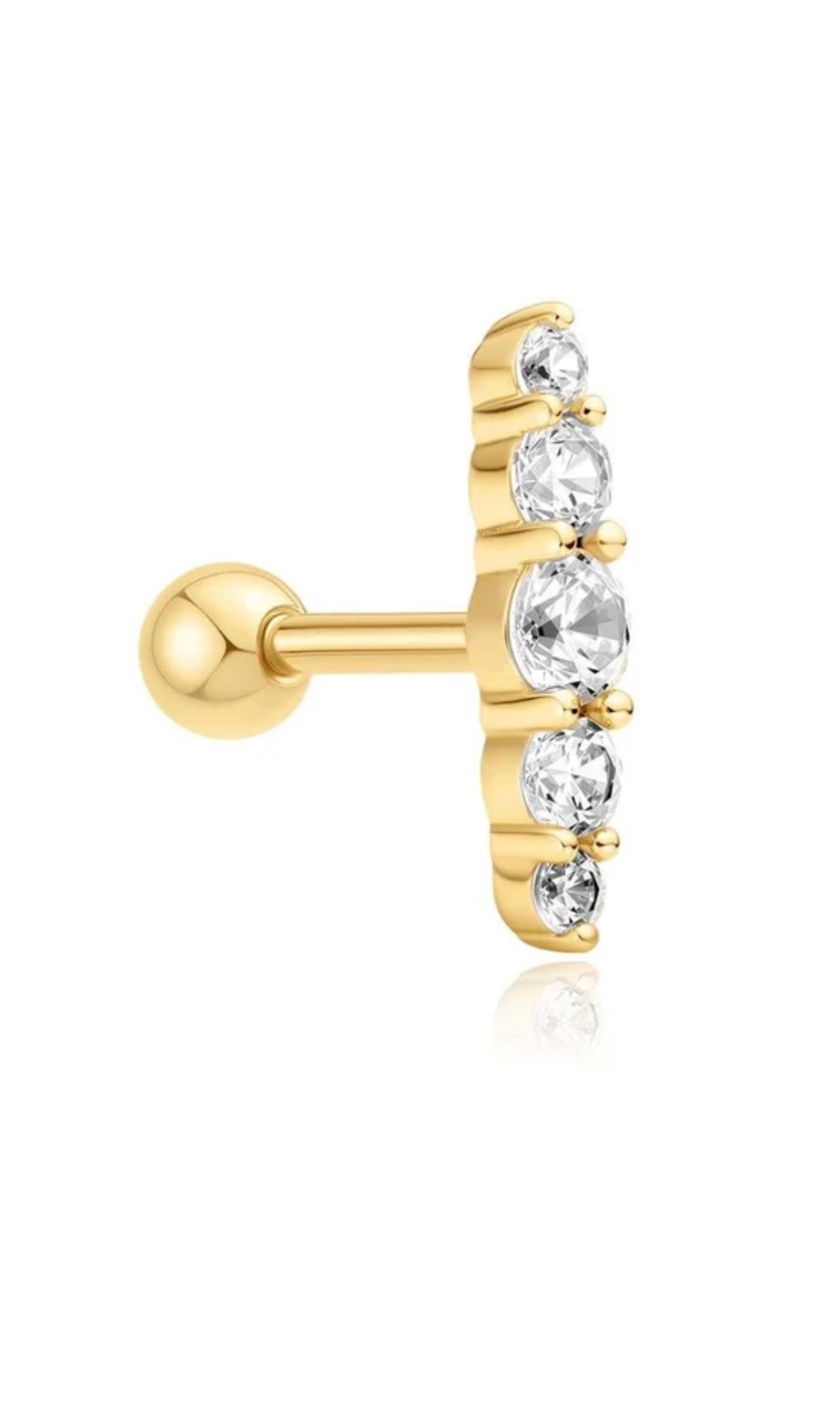 Bar Barbell Single Earring