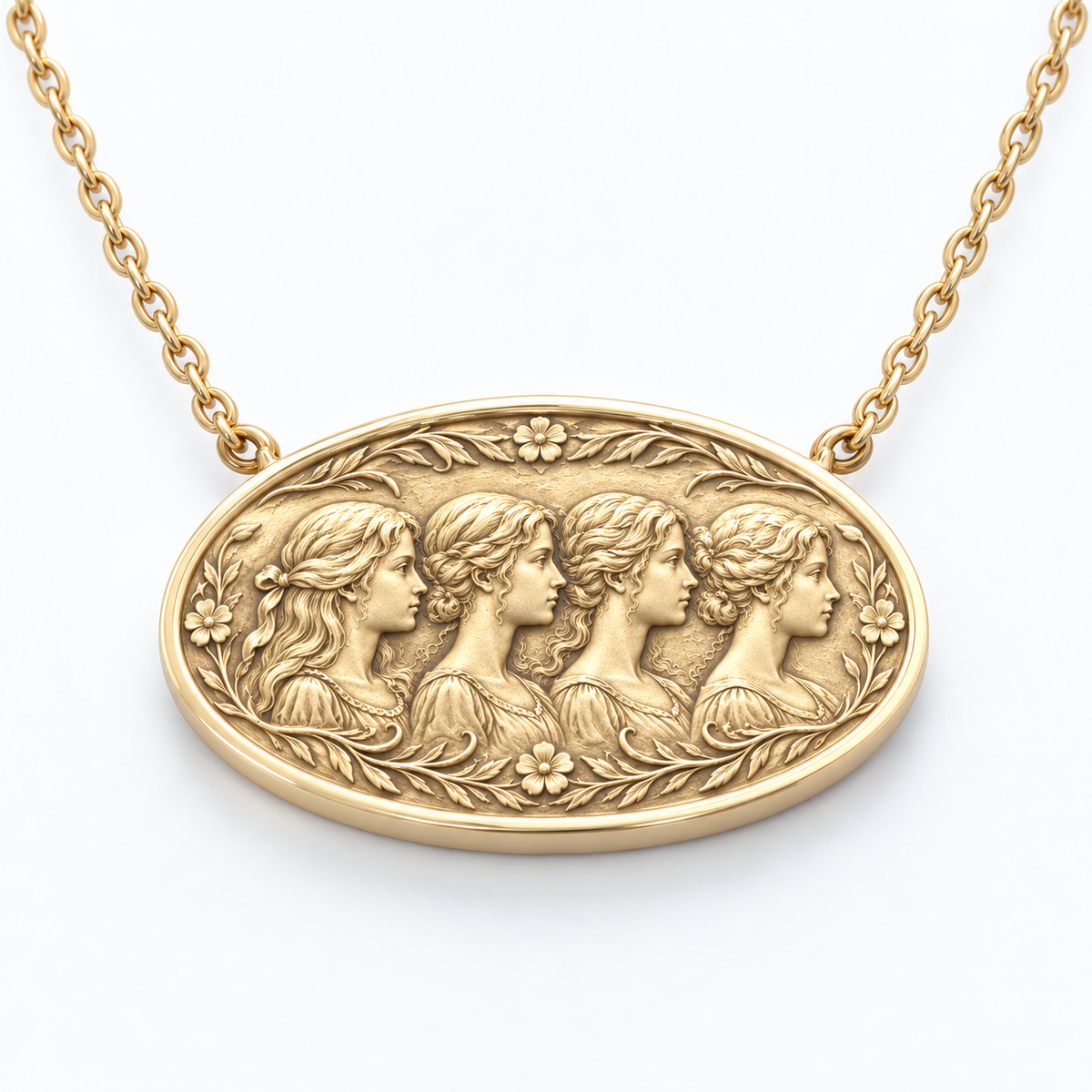 The March Sisters Cameo Necklace