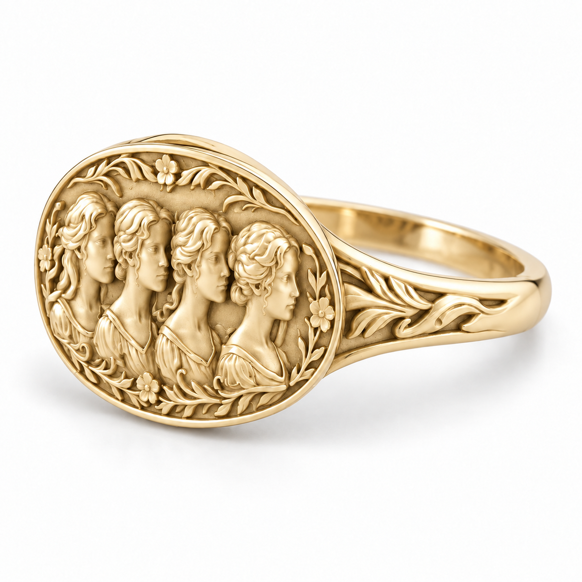 March Sisters Cameo Ring