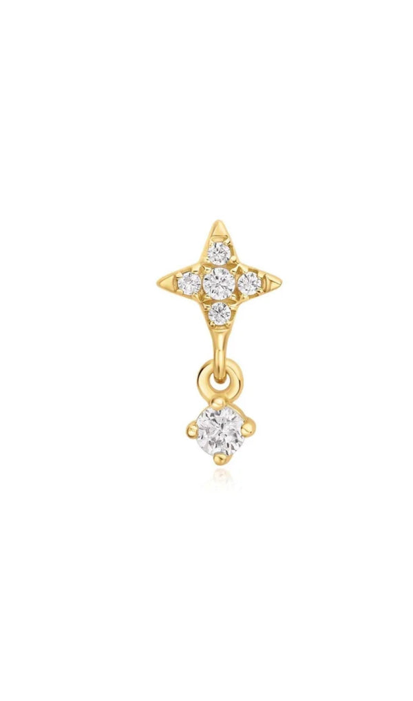 Star Dangle Barbell Single Earring
