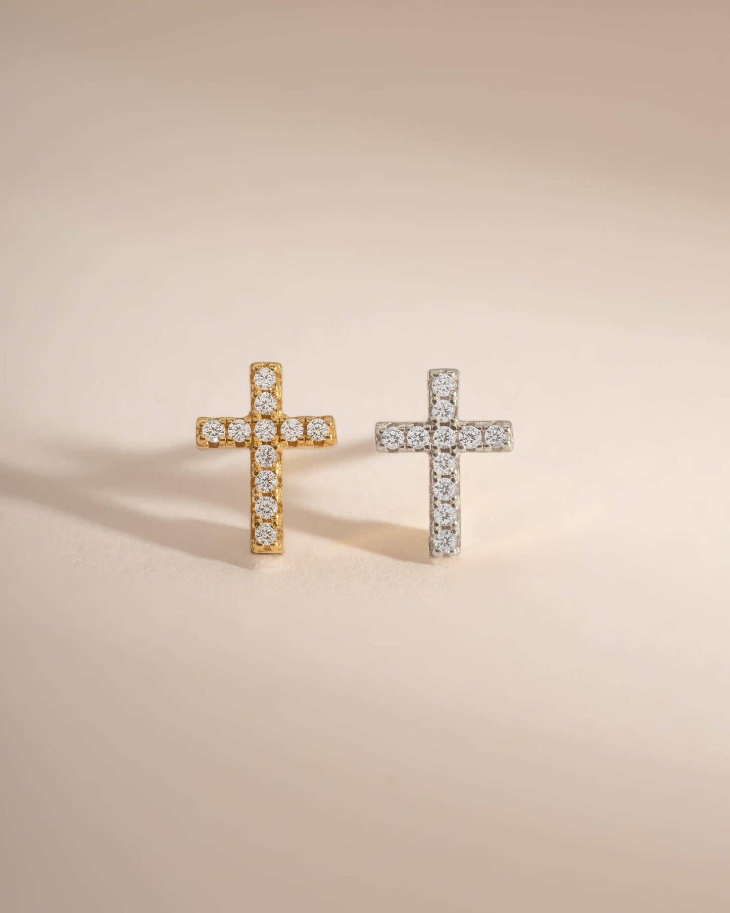 Tiny Cross Studs