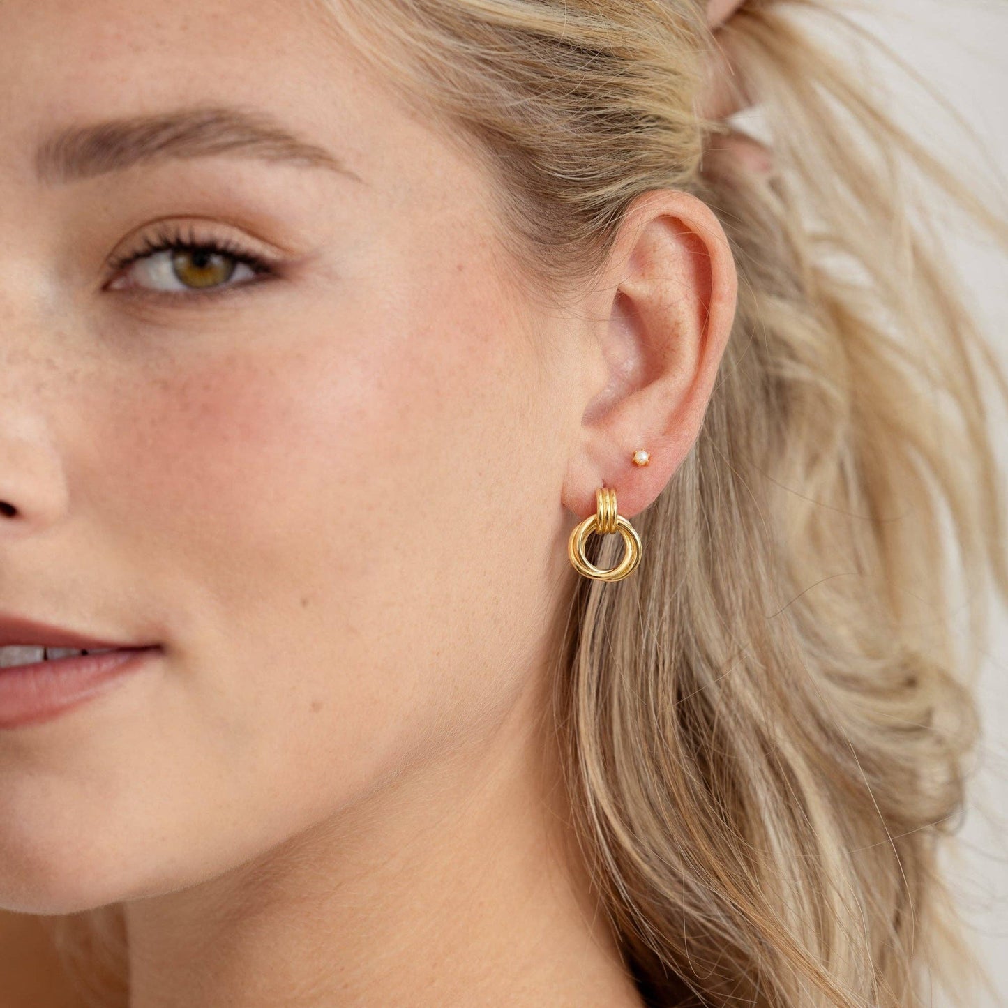 Knot Hoop Earrings