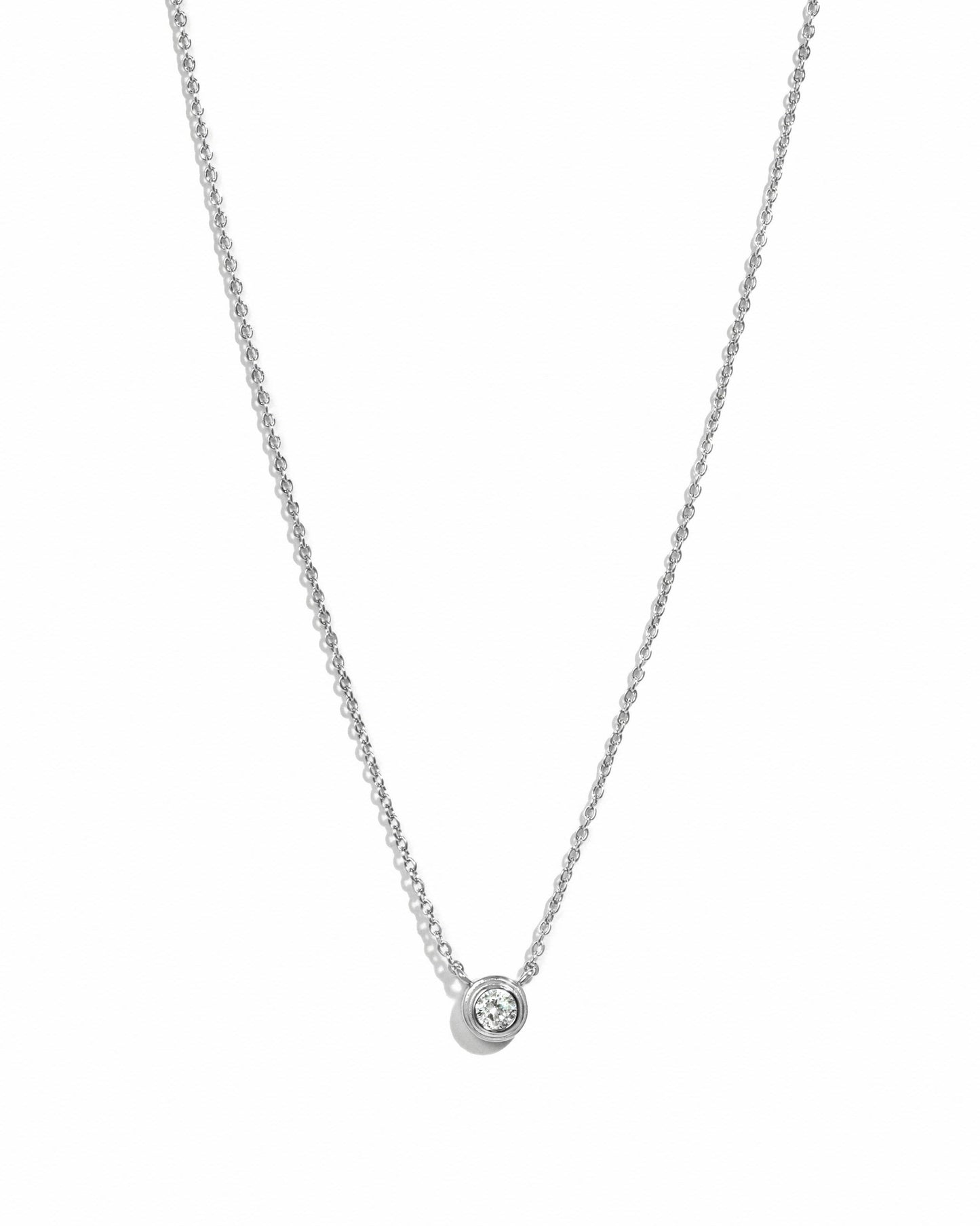 Tiny Bezel Necklace