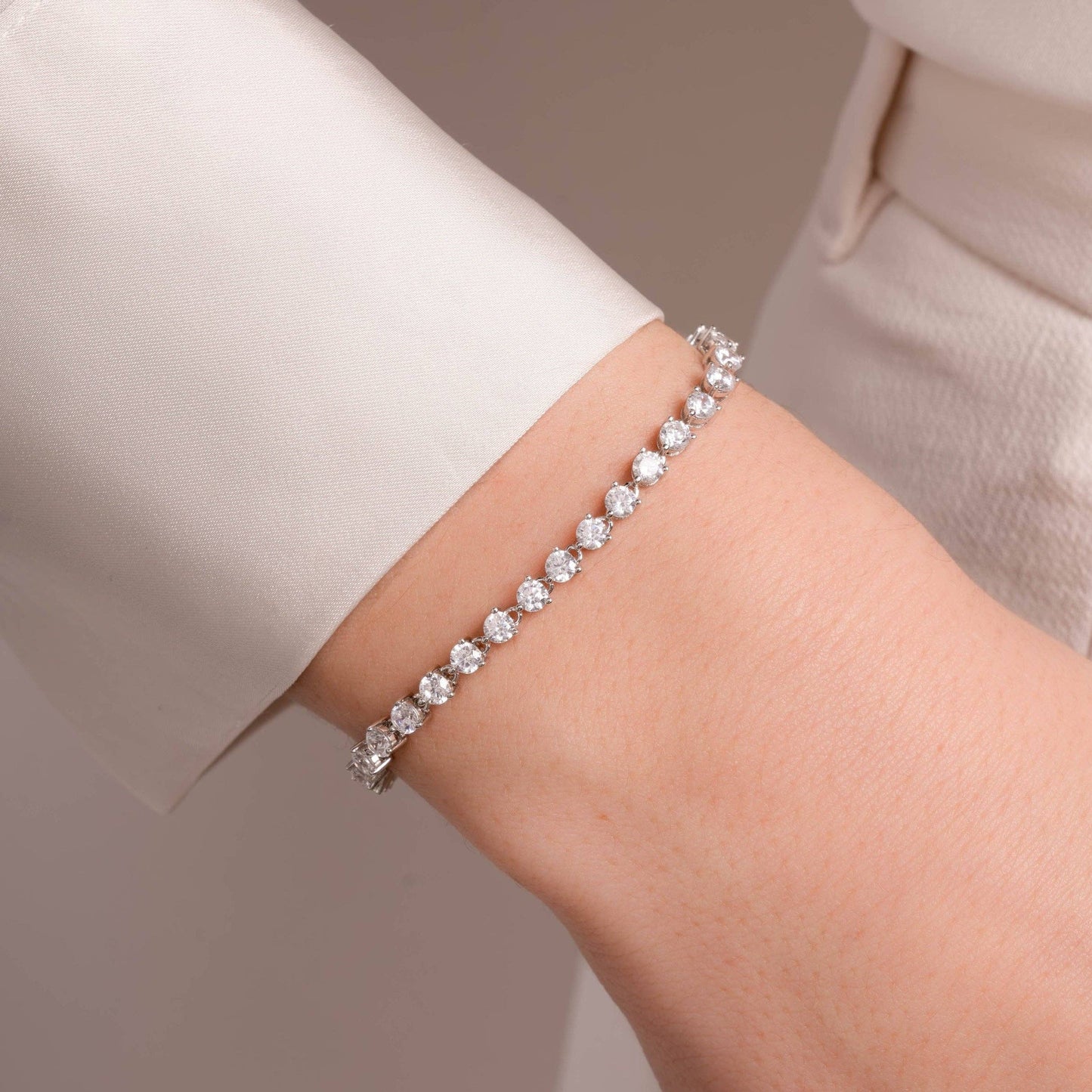 3-Prong Tennis Bracelet