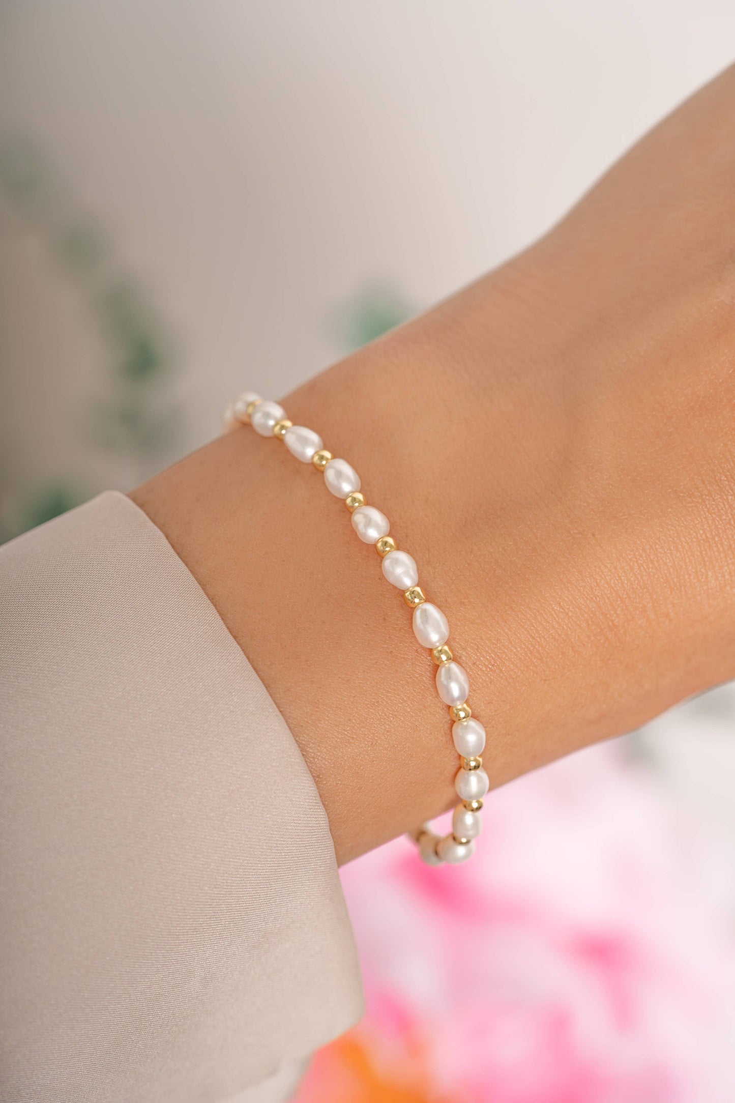 Freshwater Pearl Beaded Bracelet