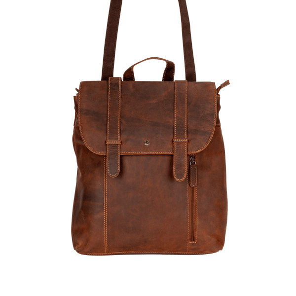 Convertible Leather Backpack For Women - Handcrafted Success