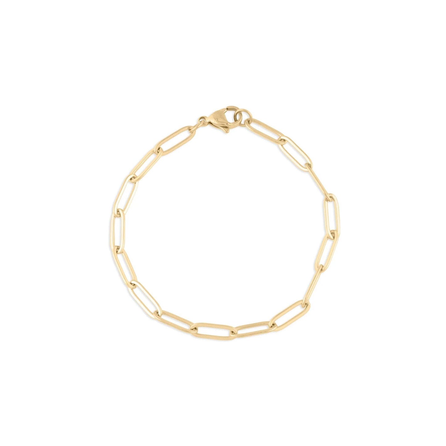 14K Gold Filled Plus™ 4mm Paperclip Chain Bracelet