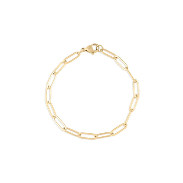 14K Gold Filled Plus™ 4mm Paperclip Chain Bracelet