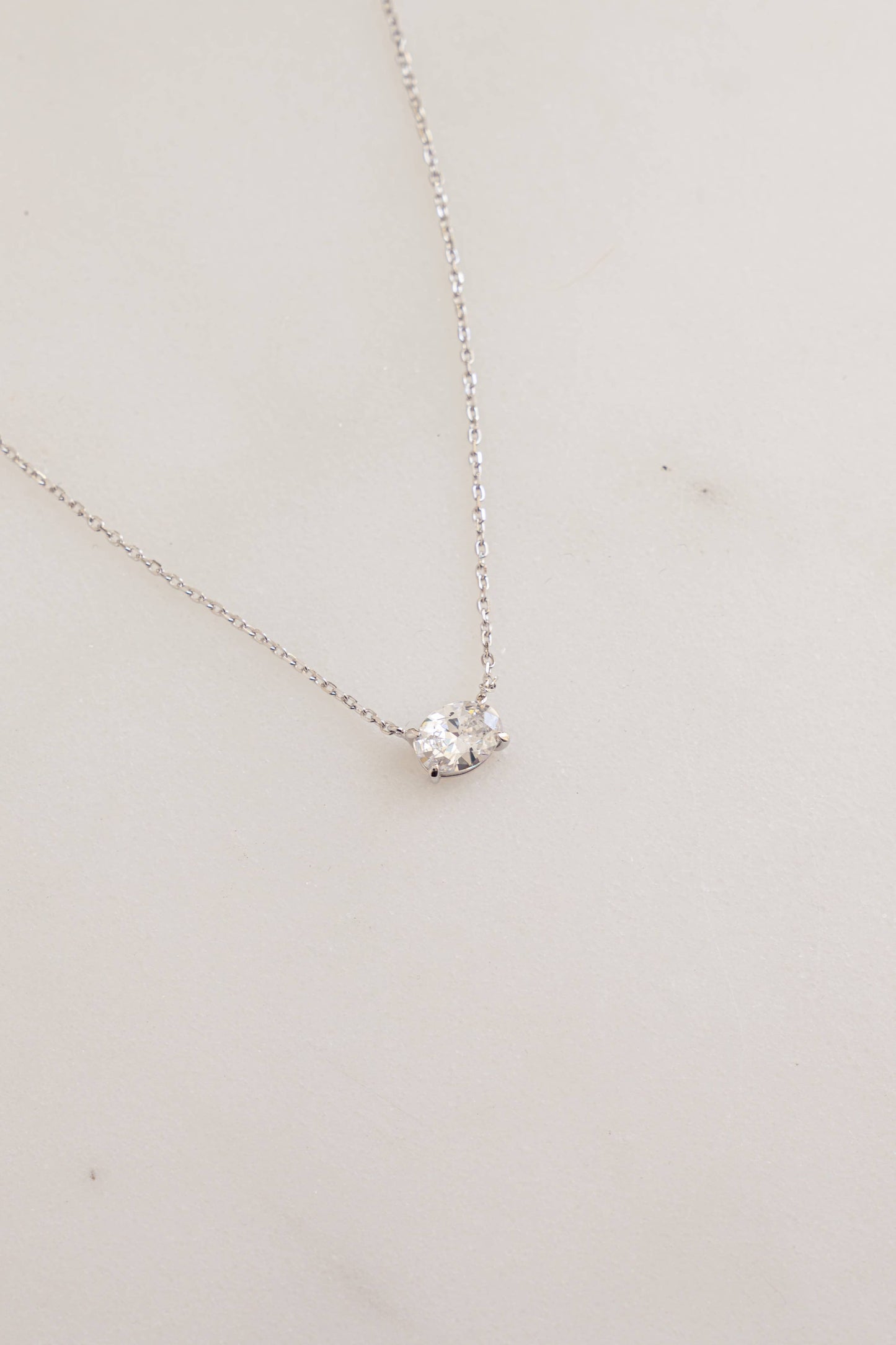 Oval Pendant Necklace
